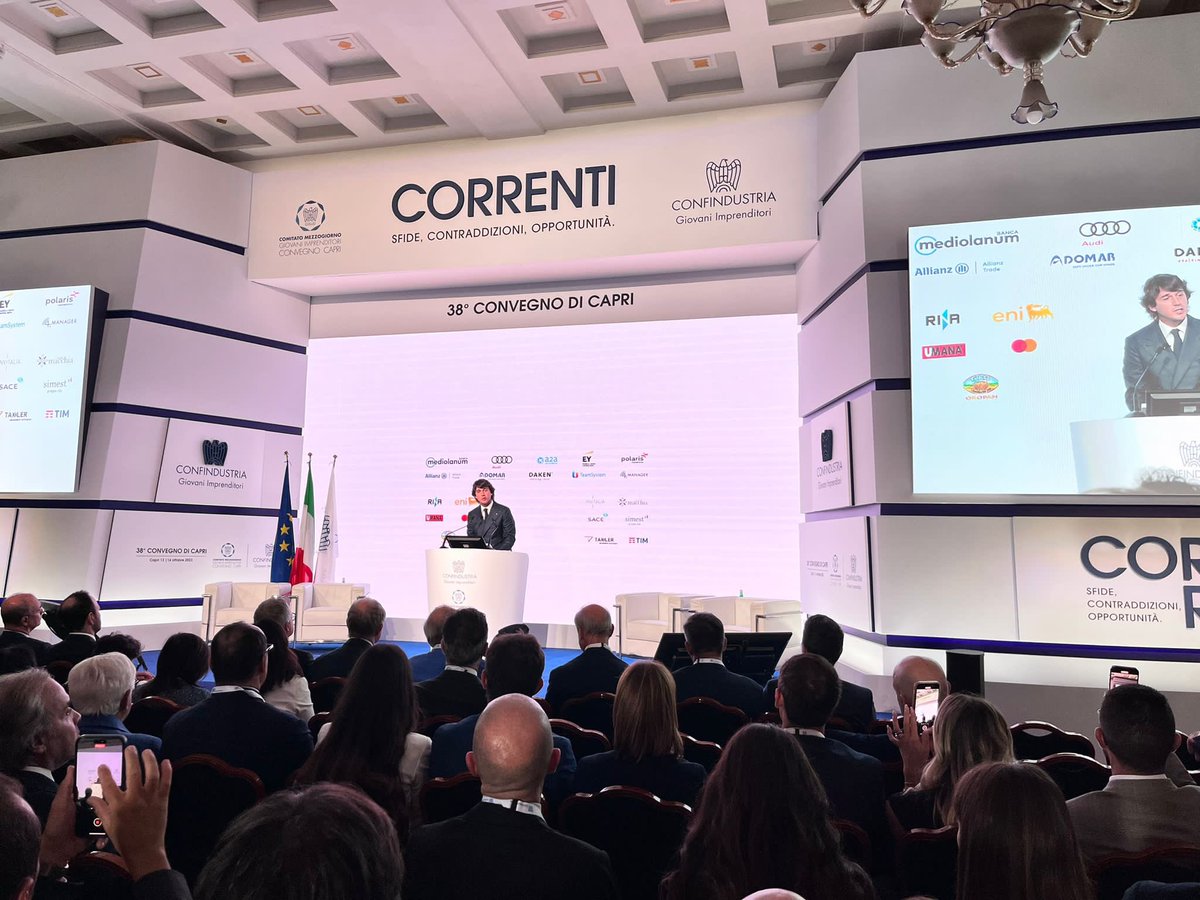 Inizio dei lavori <a href="/GIConfindustria/">GI Confindustria</a> <a href="/WeGiSud/">Gi Sud - Capri</a> #Correnti #capri2023