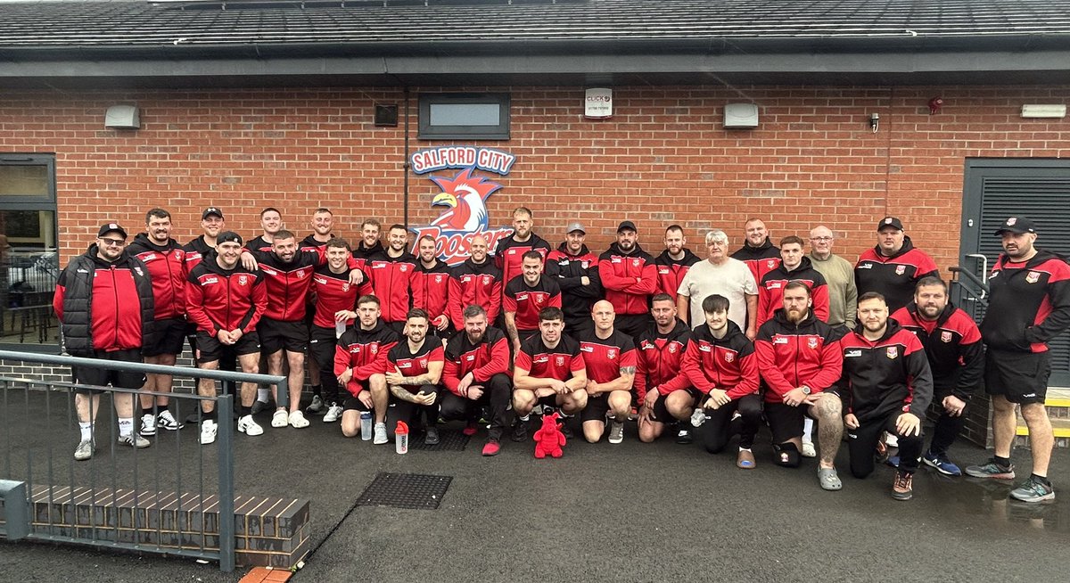 Massive thank you to <a href="/SalfordRoosters/">SalfordCityRoosters</a> for hosting our <a href="/WalesRugbyL/">Wales Rugby League</a> Dragonhearts pre game camp this morning and putting some food on for us after the session.

#rugbyleaguefamily