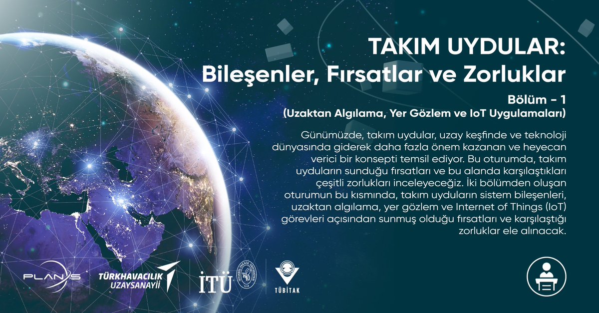 Türksat Yakın Yörünge ve Küp Uydu Çalıştayı"nda, takım uydularının sunduğu fırsatları ve bu alanda karşılaştıkları çeşitli zorluklar, "Takım Uydular: Bileşenler, Fırsatlar ve Zorluklar" oturumunda masaya yatırılacak.

simdi.turksat.com.tr/program/

#şimdiyakın #küpuydu #uydu #uzay