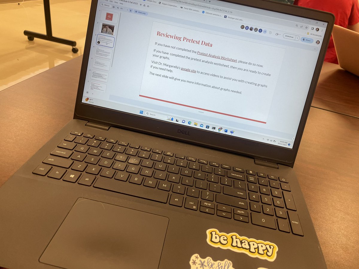 Had a great day working with my fellow classmates, working with our data from pretests! 📝 Stepping into what PLC meetings will look like in our near future! @CEPTatWKU @WKUCEBS