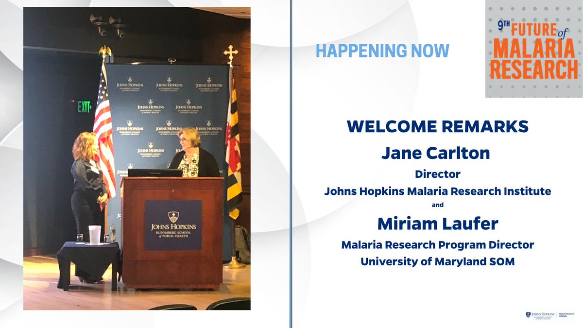 #2023FMR Happening Now. Welcome remarks by <a href="/Genome_Jane/">Jane Carlton</a> and <a href="/UMmedschool/">University of Maryland School of Medicine</a>'s Miriam Laufer. For information and Zoom link go to: bit.ly/493y7Px