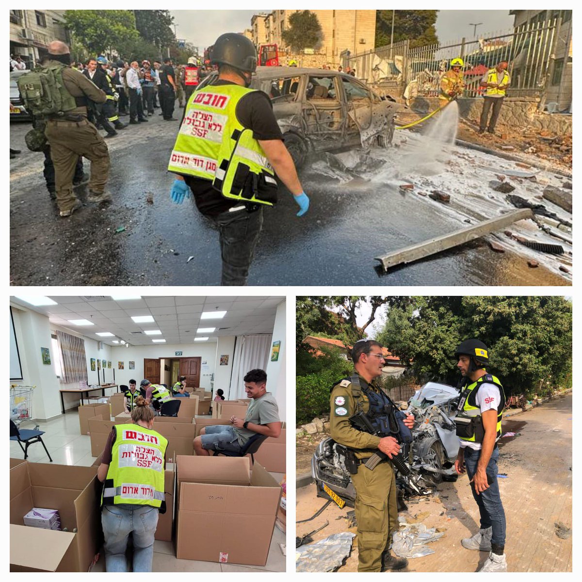 Our medics are busy with helping civilians and soldiers all along the gaza border communities in the aftermath of Saturday's brutal attack leading the nation into war.