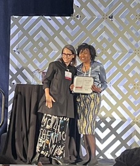 Thank you to <a href="/jorinegolahall/">Jori Hall</a> for her service as 2022-2023 Co-Editor of the American Journal of Evaluation!  #eval23