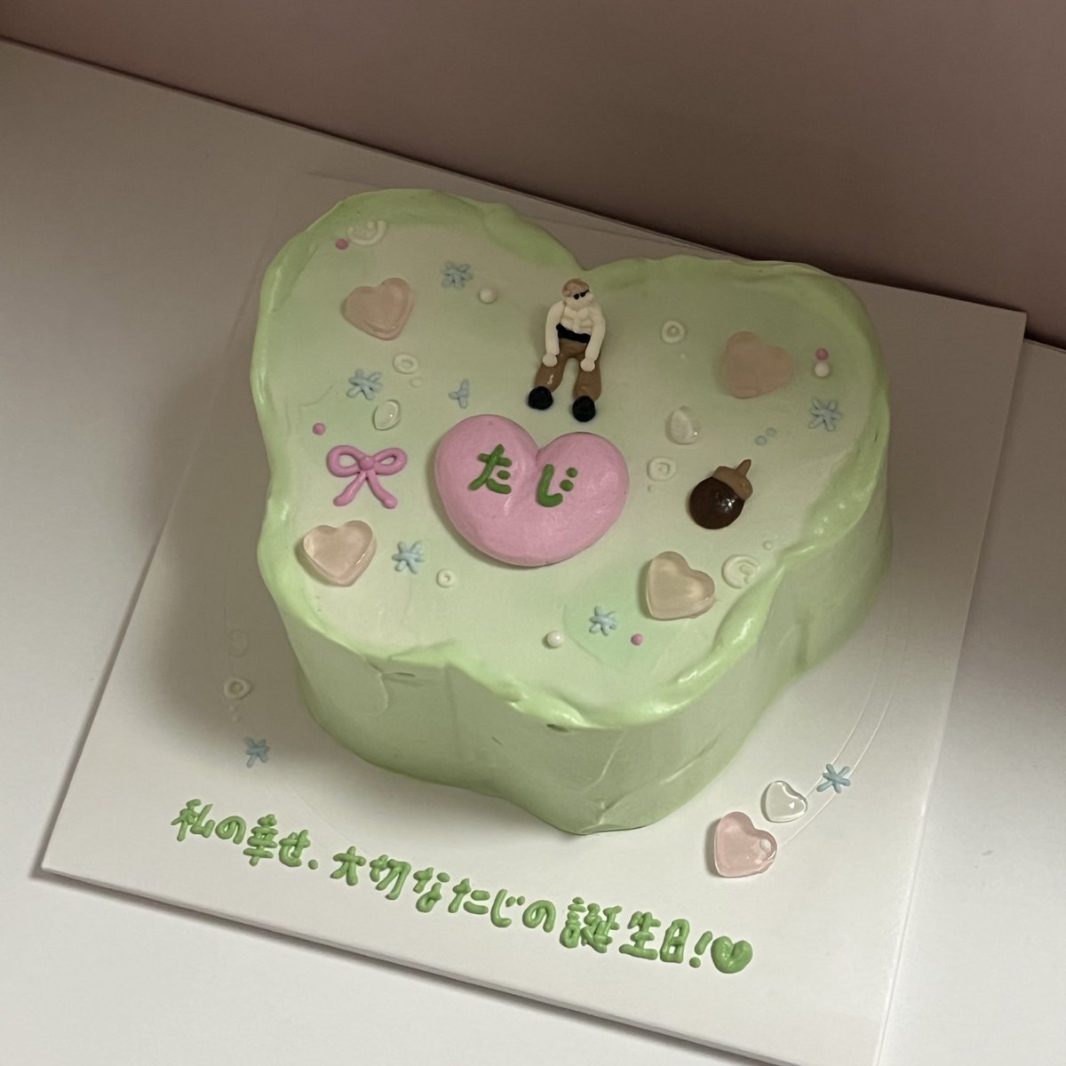 tajiyam_'s tweet photo. ﾟ₊·*♡̷̷̷ ₊ ﾟ*♡̷̷̷ ₊⊹ ૈ· ♡ ⋆⁺₊⋆ 
たじくんの誕生日おめでとう!
소중한 타지의 생일을 축하해 💚

いつも将吾に幸せと愛がいっぱいになることを願う！✨
いつまでも君を心から応援するよ 💗

#祝25歳_田島将吾が最強これが才能
#HAPPYSHOGODAY https://t.co/60n3lvEgxf