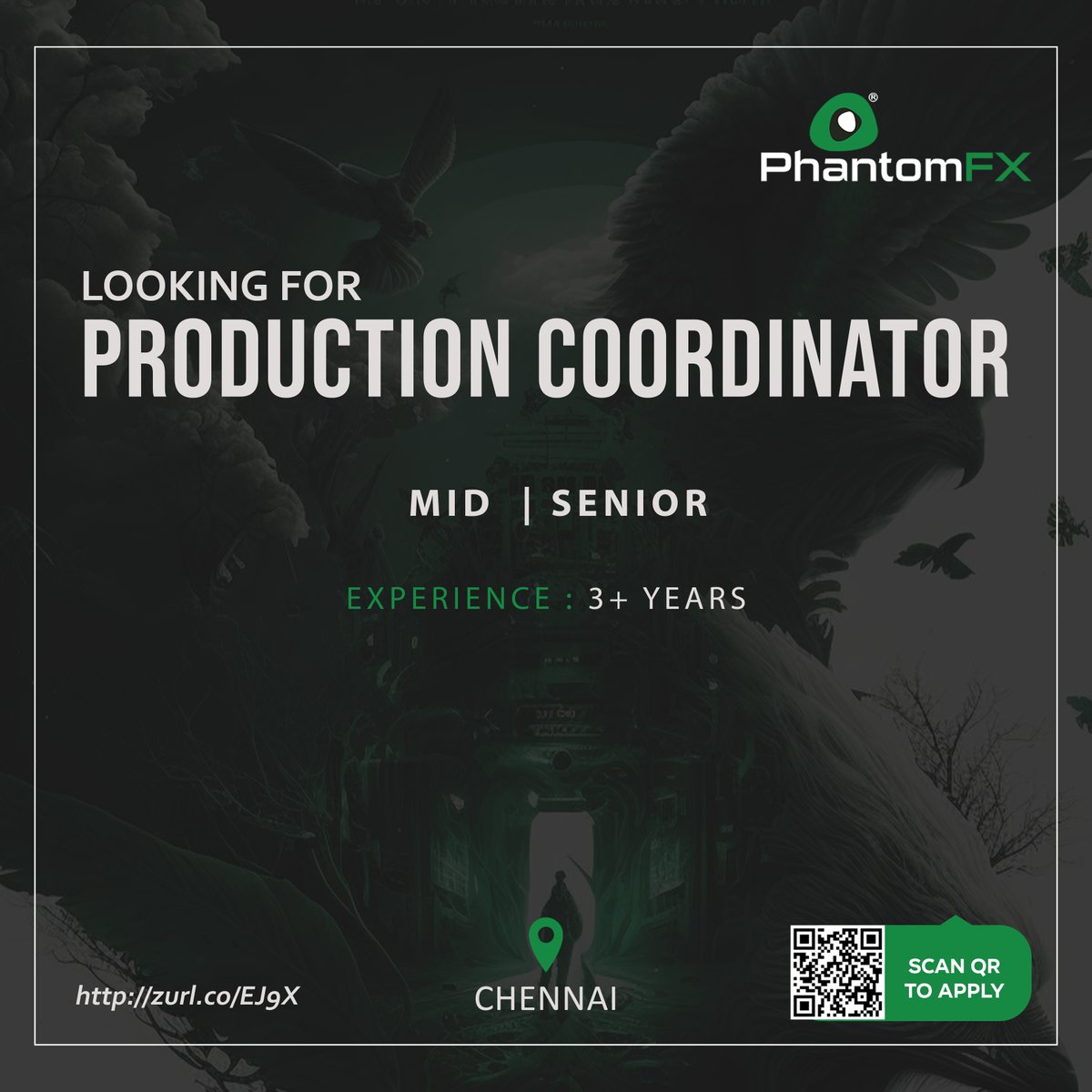 phantomfx_india's tweet photo. Call for the production coordinators out there!! β¨
Itβs time to work with the 'phantom' touch to every frame π₯
Get onboard with us β¨
https://t.co/cHsCtcnOgS
#PhantomFX #VFX #hiring #hiringnow #productioncoordinator #production #VFXcareer #Chennai https://t.co/igcB3p5CYo