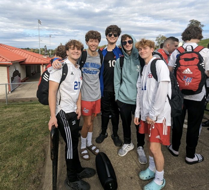 work2inspire's tweet photo. Love these boys. They’ve been friends through it all. Last high school soccer game is in the books. Can’t wait to hear all about college next year. https://t.co/WKlNL6E1wQ