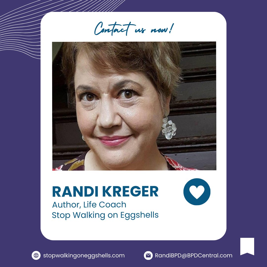 Feeling stuck and overwhelmed? Let me help you find clarity and improve your life! With 25 years of real-life experience, I offer direct and effective guidance. stopwalkingoneggshells.com/coaching
#bpd #randikreger #stopwalkingoneggshells #borderlinepersonalitydisorder