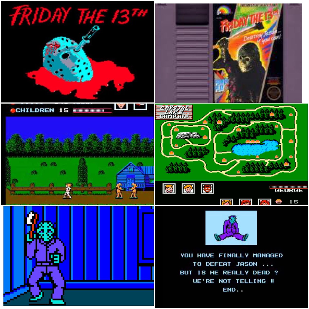 #Friday13th on #NES isn't considered among the best games for this console, but I freakin' love it. I think that overall the mechanics are very fitting with the movies and at times they were somehow innovative. One of few games distributed by LJN that's really good. #retrogames