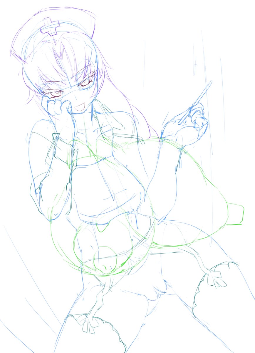 だいたいこんな感じの下書きです 