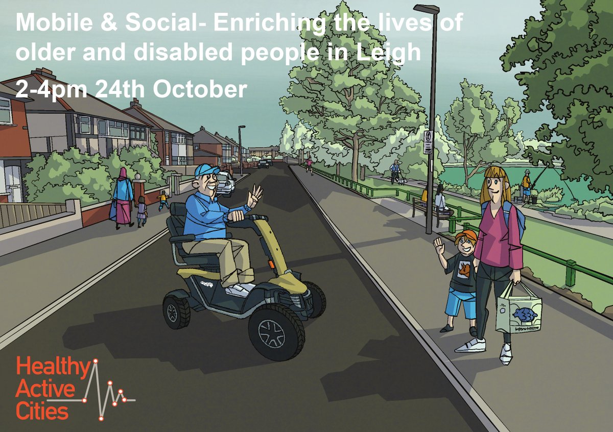 Healthy Active Cities Research at Uni of Salford (@activecitiesuos) on Twitter photo What makes a neighbourhood walkable? Come and join us at the launch of our report into how walkability could be improved in Leigh. #activetravel #activeneighbourhoods 
eventbrite.com/e/mobile-socia… What makes a neighbourhood walkable? Come and join us at the launch of our report into how walkability could be improved in Leigh. #activetravel #activeneighbourhoods 
eventbrite.com/e/mobile-socia…