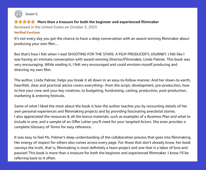 If you're a #writer #actor #director you might want to check out my new book #ShootingfortheStars  It details how I produced over 25 projects in 25 years. On sale at Barnes &amp; Noble for $9.95. barnesandnoble.com/w/shooting-for… Also at Amazon. #5StarReviews