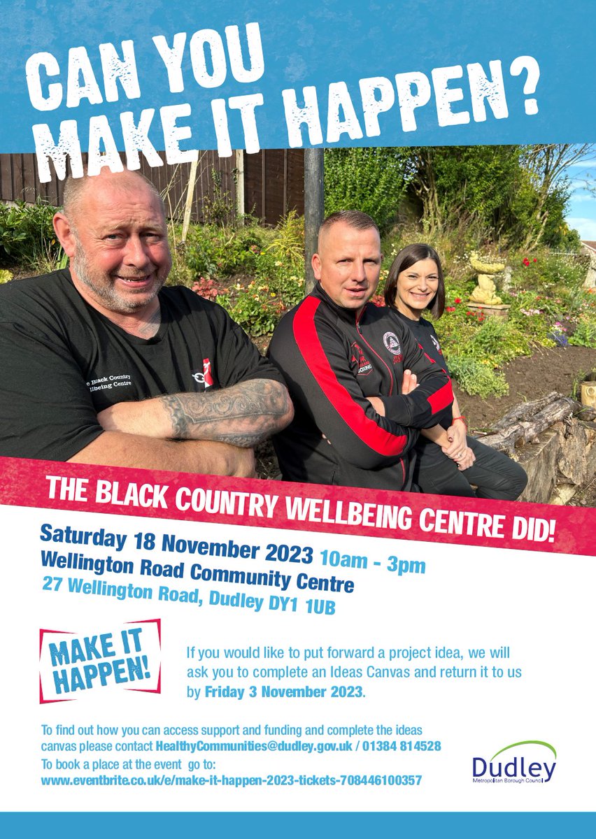 DudleyFed's tweet photo. Make it Happen 2023! Saturday 18th November 2023, more info and how to book here: https://t.co/srjPBgQ8V3 https://t.co/iH3XPCLDit