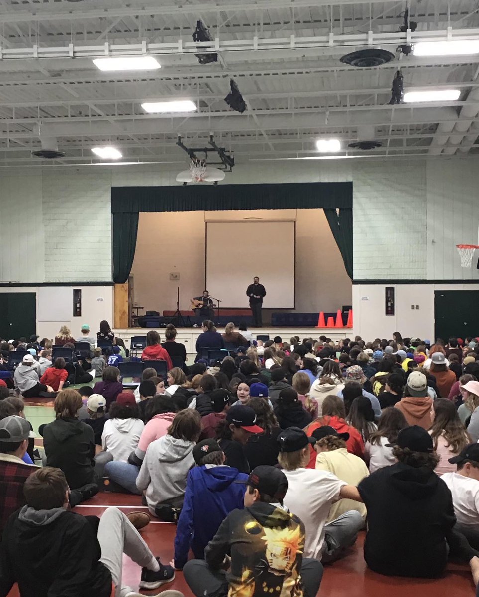 Yesterday, The Turnbull Brothers performed to an enthusiastic audience <a href="/MalcolmMMMS/">Malcolm Munroe</a> 

They spoke to students about their experience on ‘Canada’s Got Talent’, the positive impact music has on their lives, and the importance of working hard to realize your goals. <a href="/CBVRCE_NS/">CB-VRCE_NS</a>