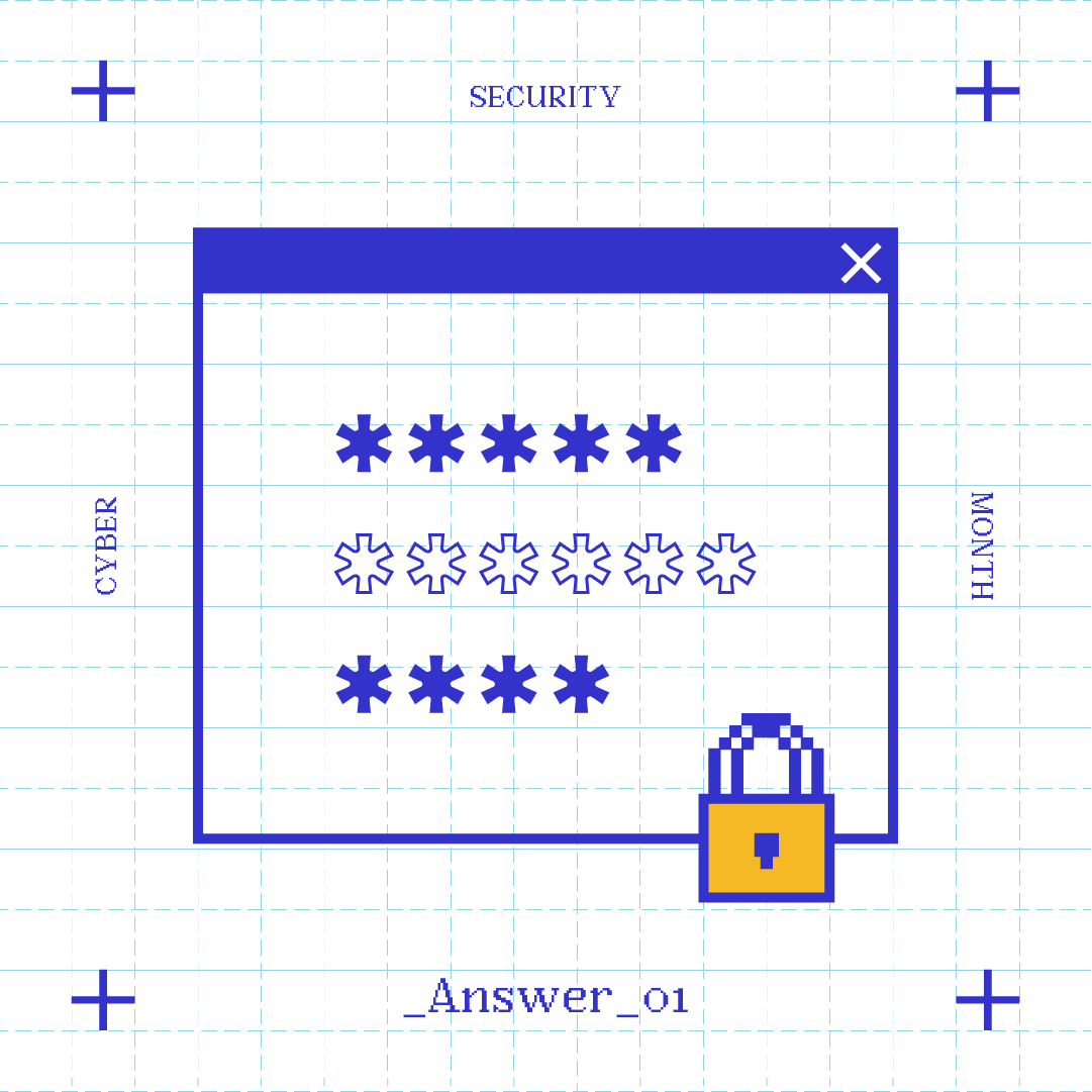 ResourceDesk's tweet photo. Did you guess it❓ 🤔

The answer is ✨password manager ✨

This #CybersecurityMonth, give your passwords a boost with a password manager 🔒

Use strong, unique passwords and store them in one place so you won’t have to remember them all 🙌 https://t.co/ohlH8Uqv7W