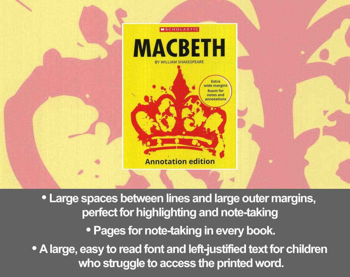 🚨We’re giving away a class set of Scholastic’s annotation-friendly editions of Macbeth!  For your chance to win these 30 copies of Macbeth for your school, simply like, follow us and share this post by 10am BST on Thursday 19/10/23. #teamenglish #gcseenglish #englishlit