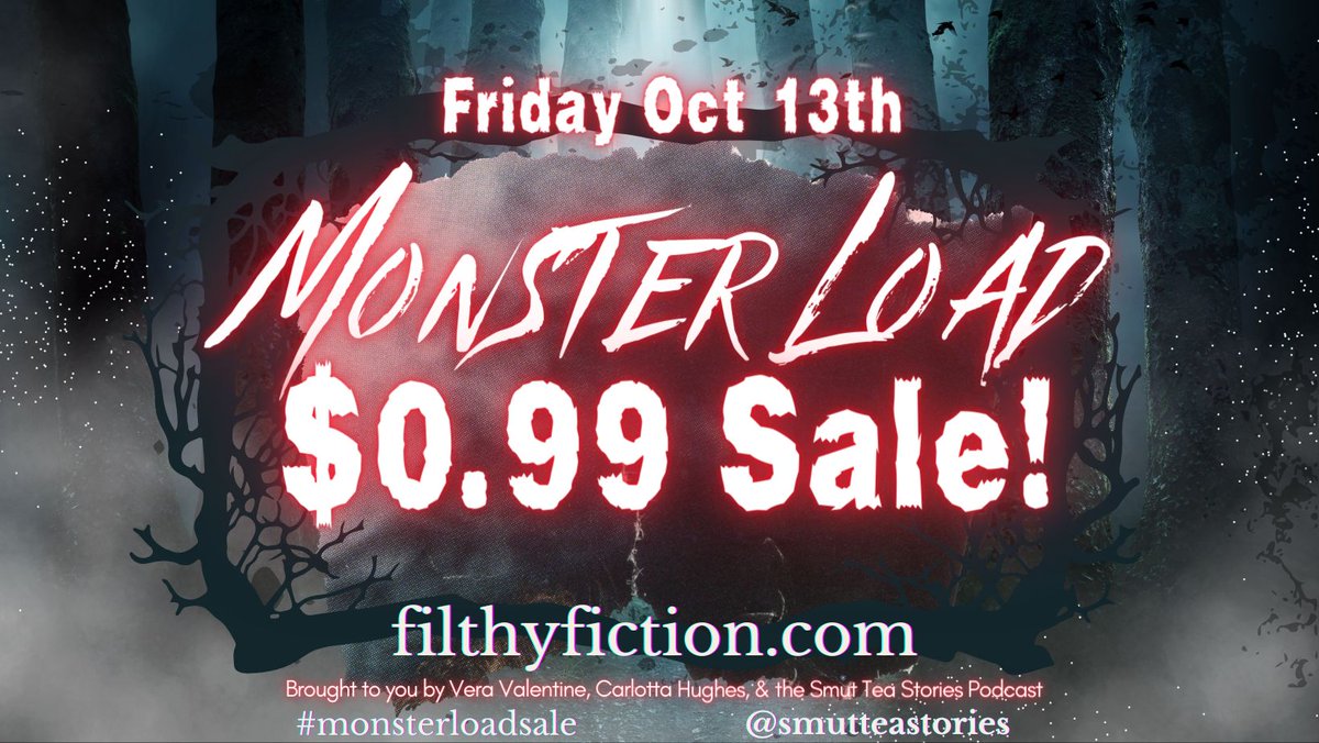 Happy Friday the 13th, my friends! authorcarlottahughes.com/monsterload.ht…
 #friday13th #booksale #monsterromance #kindleromance #halloweenromance