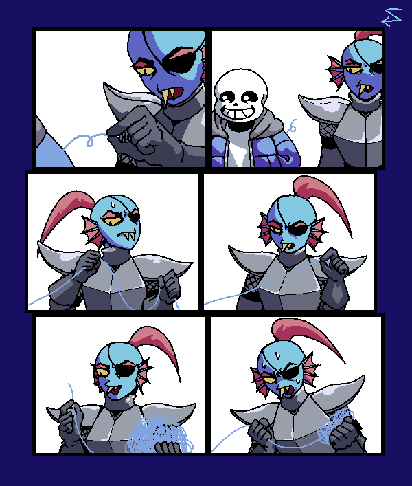oo_rollo's tweet image. #UNDERTALE #undyne #sans

＊🧵