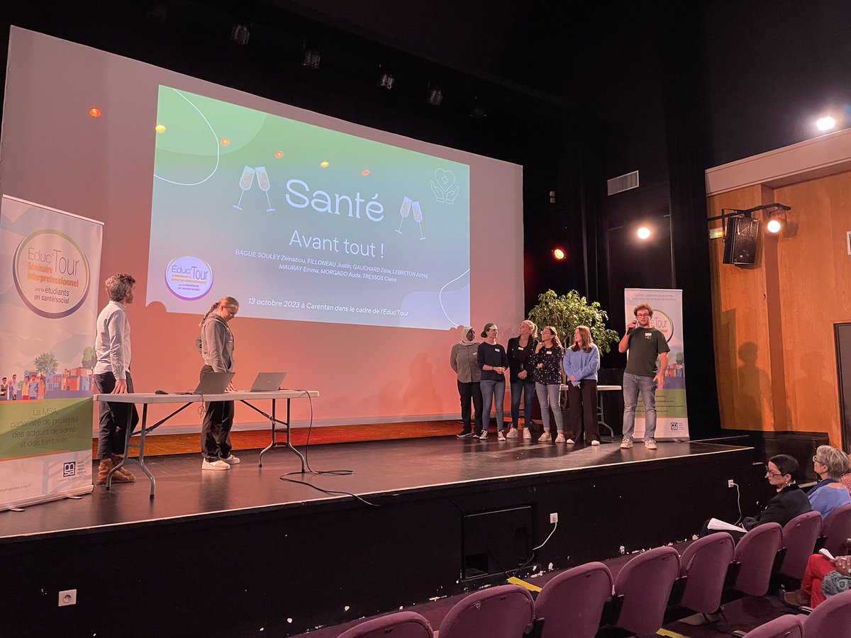 #EducTour 2023 ! Journée terrain au pôle de santé de <a href="/VilleCarentan/">Ville de Carentan</a> : les professionnels de #sante au rendez-vous et des étudiants qui présentent leurs projets de santé pour les territoires ruraux. <a href="/PralusSylviane/">Pralus Sylviane</a> <a href="/lebimsa/">le bimsa</a> <a href="/GuegadenMorea/">Isabelle Guegaden Moreau</a>