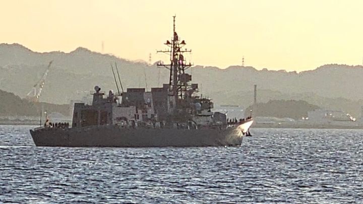 WarshipCam's tweet photo. Japanese Maritime Self-Defense Force Takanami-class destroyer JS Onami (DD-111) coming into Yokosuka, Japan - October 13, 2023 #jsonami #dd111
SRC: INST- jdbean1 https://t.co/elRNyUuKuF