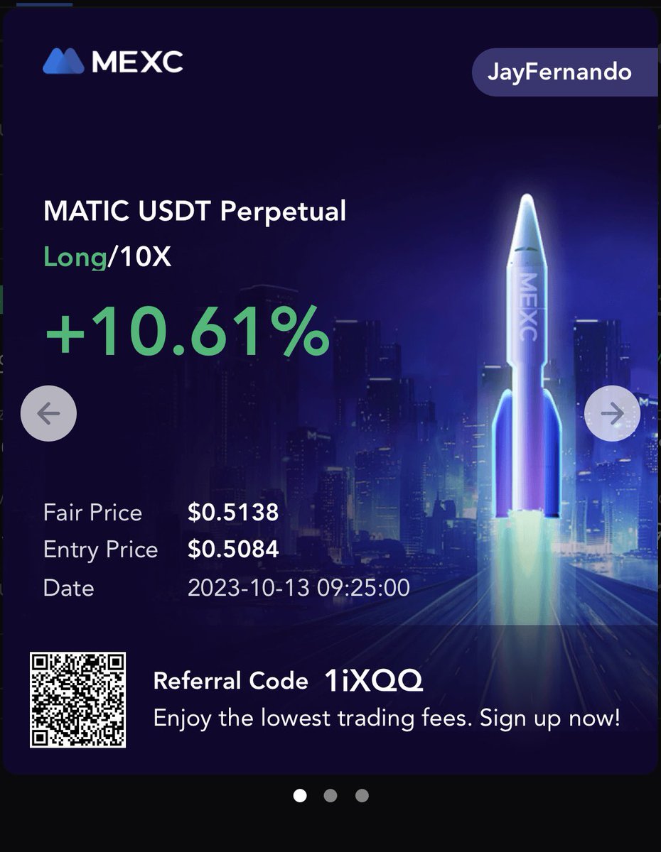 JayFernando9488's tweet photo. @VECTORCP Nice call on MATIC … thank you 🙏 https://t.co/7dRzn5gr3C