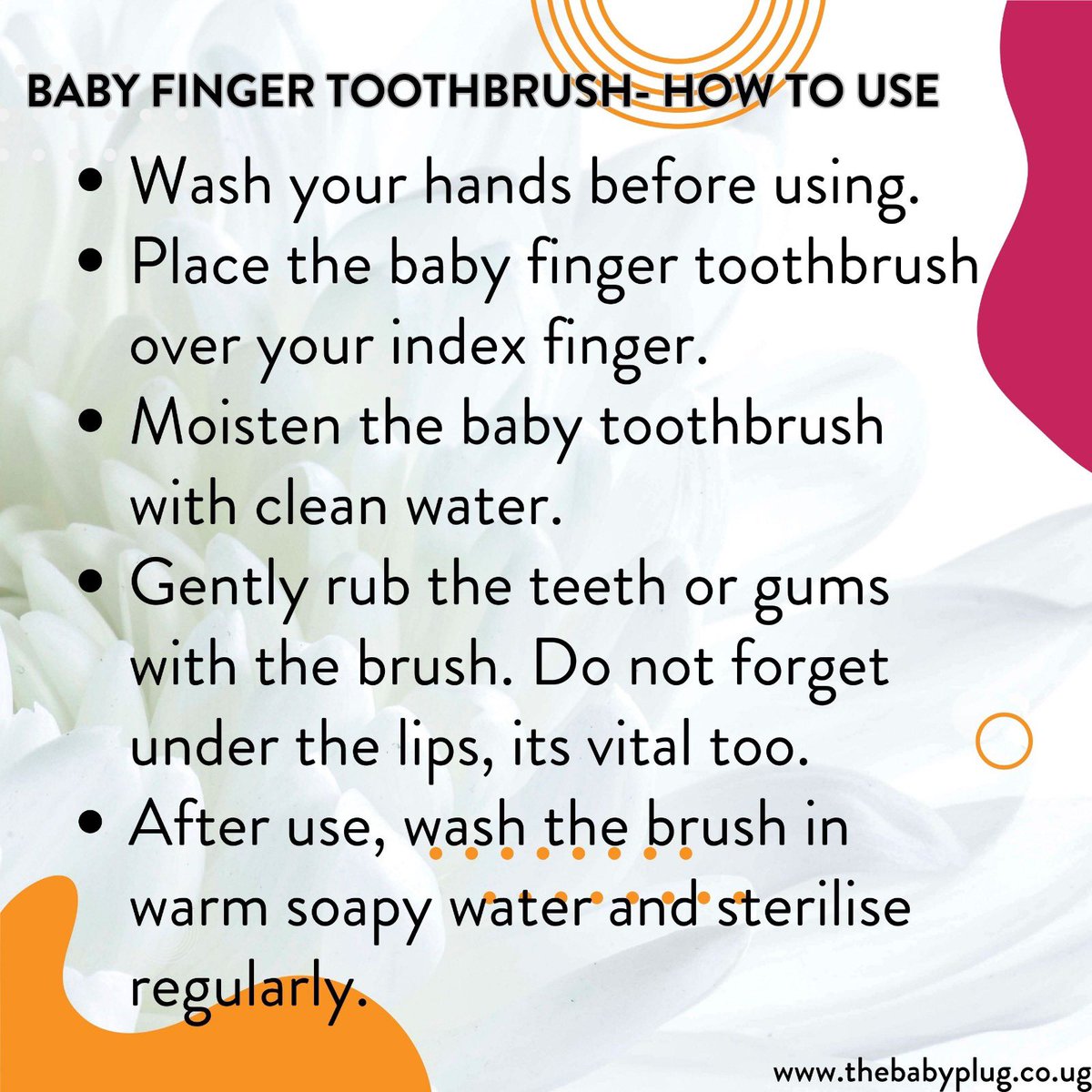 TheBabyPlug_'s tweet photo. FINGER TOOTHBRUSHES
Kids love love our finger toothbrushes. 
They are perfect for your baby whether they have started teething or not yet.
They are made out of premium silicone material.

Price: UGX 13,000 each with  a storage case.

Dm/WhatsApp 0760988258 to order. https://t.co/9lu5Vst3yC