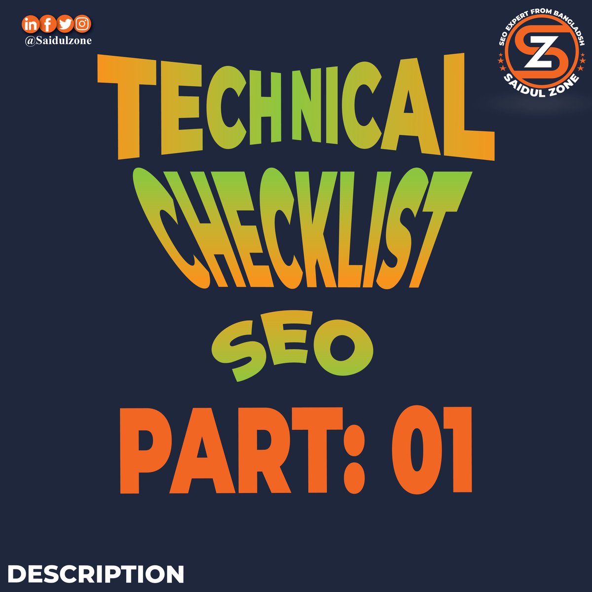 𝐓𝐞𝐜𝐡𝐧𝐢𝐜𝐚𝐥 𝐒𝐄𝐎 𝐂𝐡𝐞𝐜𝐤𝐥𝐢𝐬𝐭  PART: 1
𝐃𝐨 𝐢𝐭 𝐎𝐧𝐜𝐞
1/ 𝑰𝒏𝒔𝒕𝒂𝒍𝒍 𝒂 𝑺𝑬𝑶 𝑭𝒓𝒊𝒆𝒏𝒅𝒍𝒚 𝑻𝒉𝒆𝒎𝒆
2/ 𝑷𝒍𝒂𝒏 ...

Full Description in Instagram - instagram.com/p/CyVzxYYy-p6/…