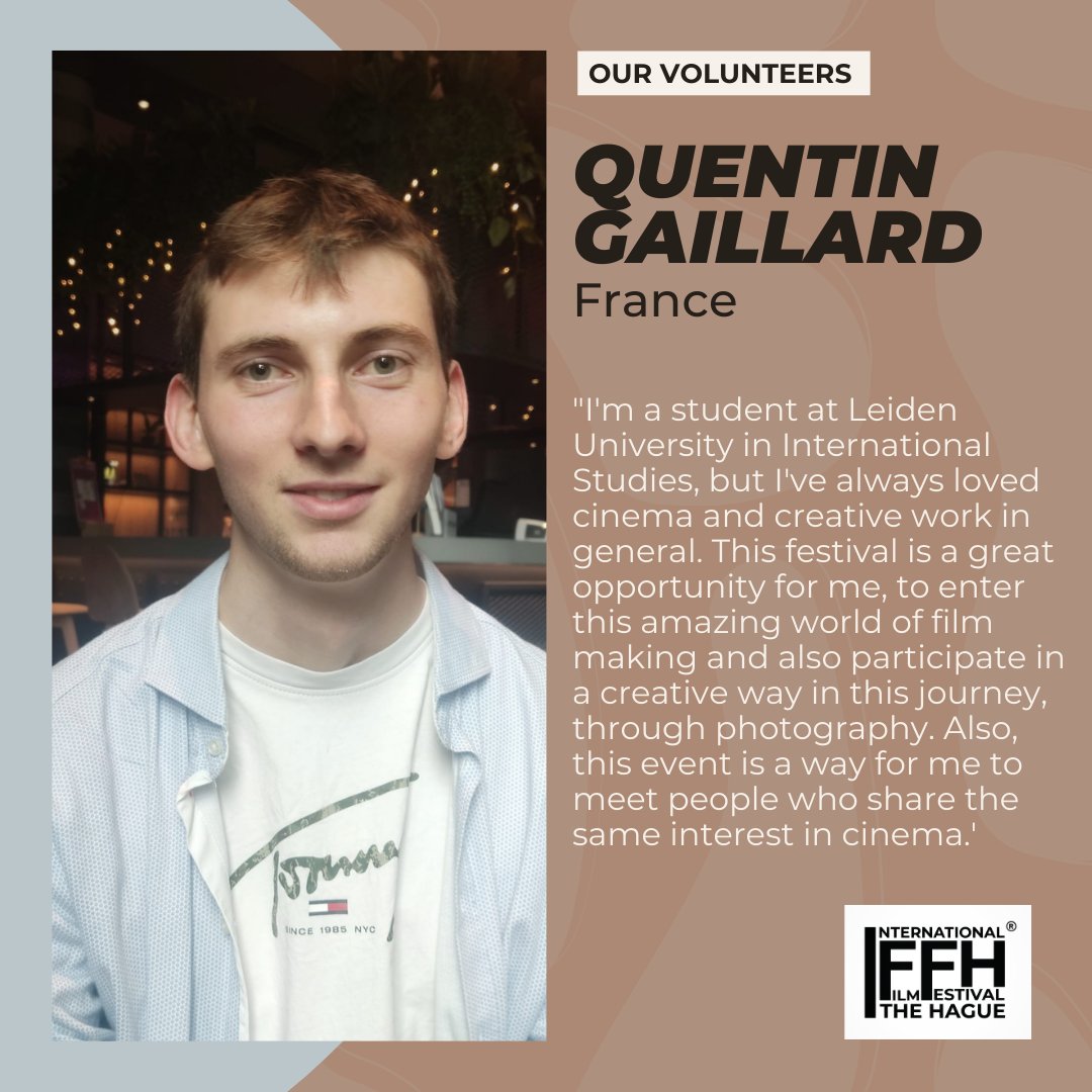 We are pleased to introduce our new volunteer: Quentin Gaillard from France.

#internationalfilmfestivalthehague #iffh  #filmfestival #thehague #denhaag #nederland #thenetherlands #volunteerthehague