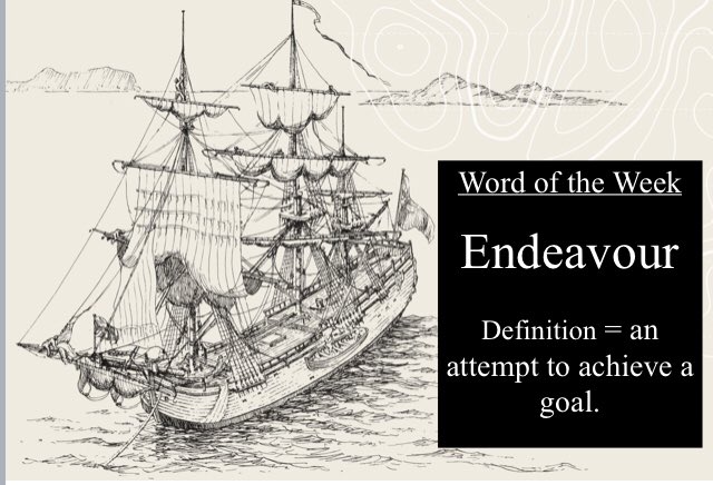 HospitalSchoolL's tweet photo. Our next ‘word of the week’

Endeavour
 
Definition:
Noun- an attempt to achieve a goal
Verb- try hard to do or achieve something
 
Etymology: to put oneself in devoir. Devoir- an archaic noun meaning ‘a person’s duty’.
 
@LRIschool @CHS_Magpie @CHS_Beacon https://t.co/gf01LJ9fad