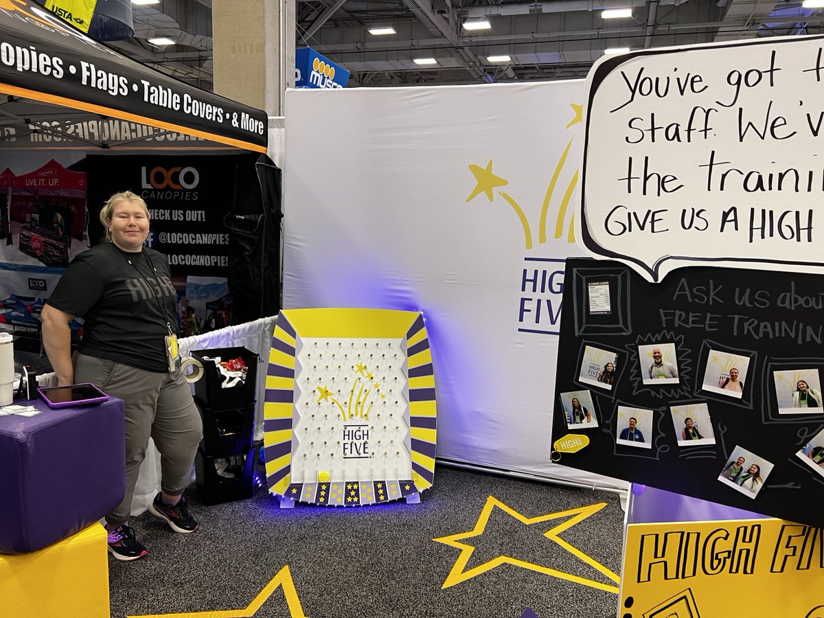 Live from Texas! @HIGHFIVE_Canada attended the @NRPA conference in Dallas this week. We were excited to share all about HIGH FIVE, Canada’s only comprehensive quality standard for children’s programs! #NRPAConference2023 #HIGHFIVE