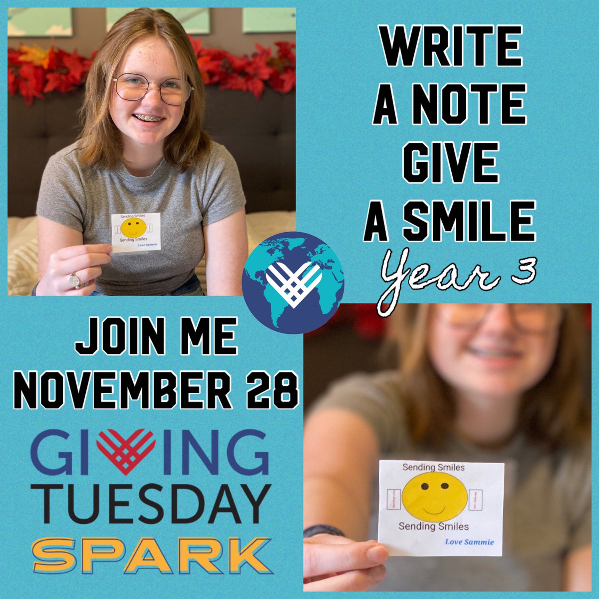 Calling #teachers #schools families #librarians and individuals! Please join me November 28 for my 3rd year of “Write a note Give a Smile!” For <a href="/GivingTuesday/">#GivingTuesday</a> 
Working on some amazing giveaways for a few participants❤️
Comment below if interested! #givingtuesdayspark