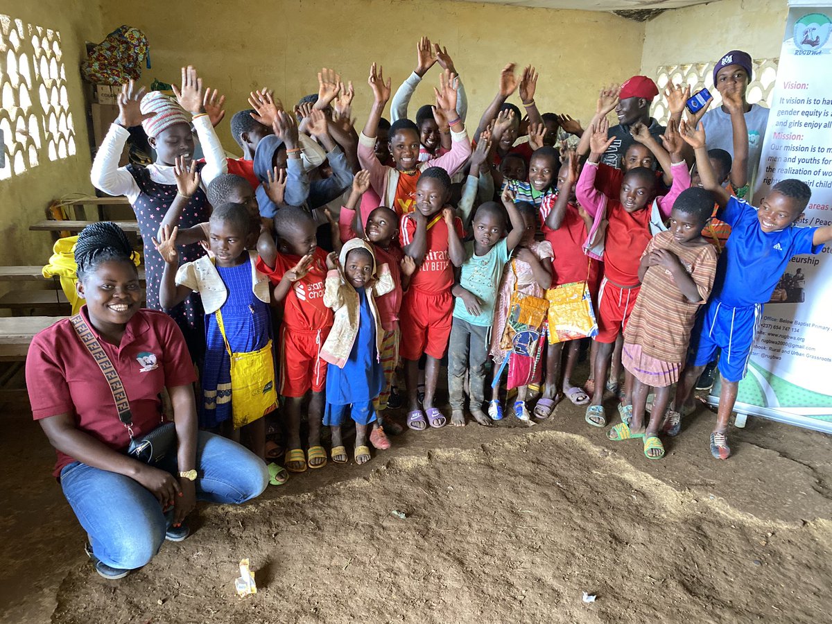 rugbwa's tweet photo. Proud to share that RUGBWA supported 86 girls' education by paying their school fees in Wabane - Lebialem division, SWR of Cameroon. Let's empower the girl child and fight GBV together! 
#GirlsEducation
#GenderEquality
@unicefcameroon @UN_Women @MenengageC @MenEngageAfrica https://t.co/AFyQpl39VP