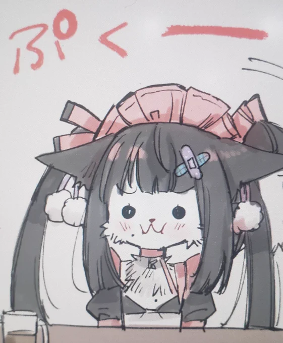 ぷくー! むくれるネコちゃん