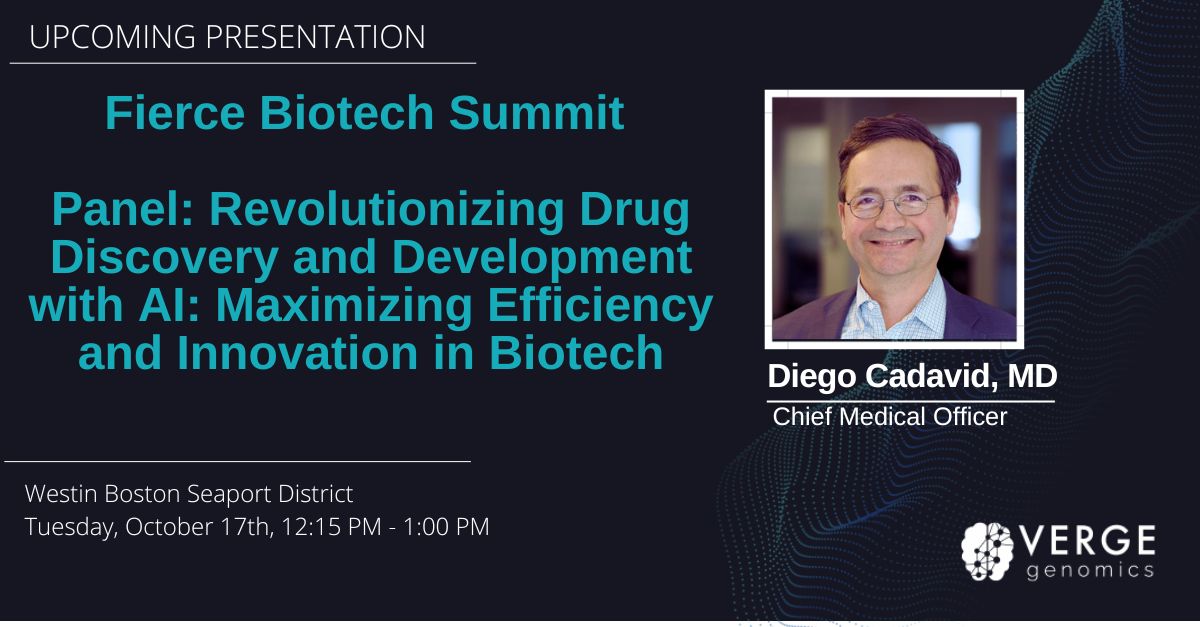How is #AI revolutionizing drug discovery and development? And what does a revolution really mean? At the #FierceBiotechSummit, our CMO, Diego Cadavid, will share his views on a topic that’s critical to the future of medicine.