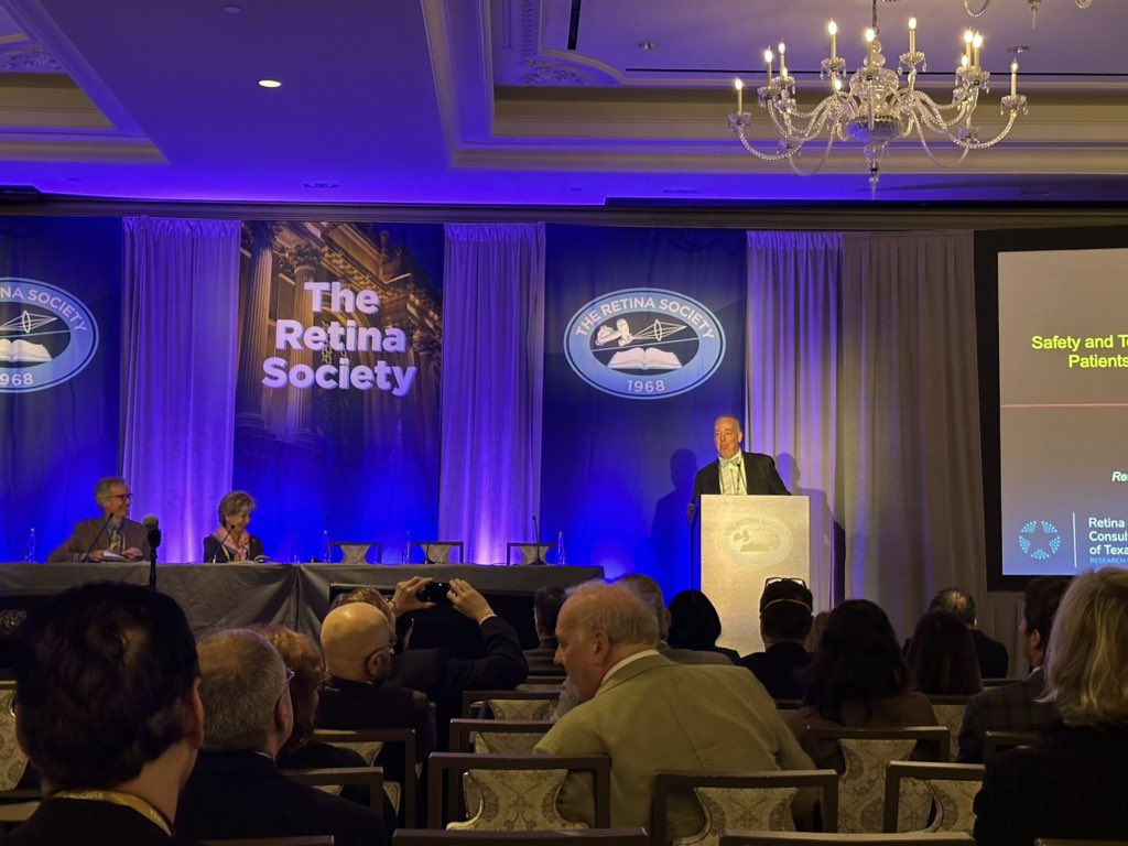 Jason Hsu (@jasonhsumd) on Twitter photo Suprachoroidal injection of tyrosine kinase inhibitor axitinib in OASIS phase 1/2 study of previously treated wet AMD eyes showed 77-85% reduction in need for anti-VEGF injections, suggesting improved durability. Presented by David Brown #RetinaSocietyNYC2023 <a href="/RetinaSociety/">TheRetinaSociety</a> Suprachoroidal injection of tyrosine kinase inhibitor axitinib in OASIS phase 1/2 study of previously treated wet AMD eyes showed 77-85% reduction in need for anti-VEGF injections, suggesting improved durability. Presented by David Brown #RetinaSocietyNYC2023 <a href="/RetinaSociety/">TheRetinaSociety</a>