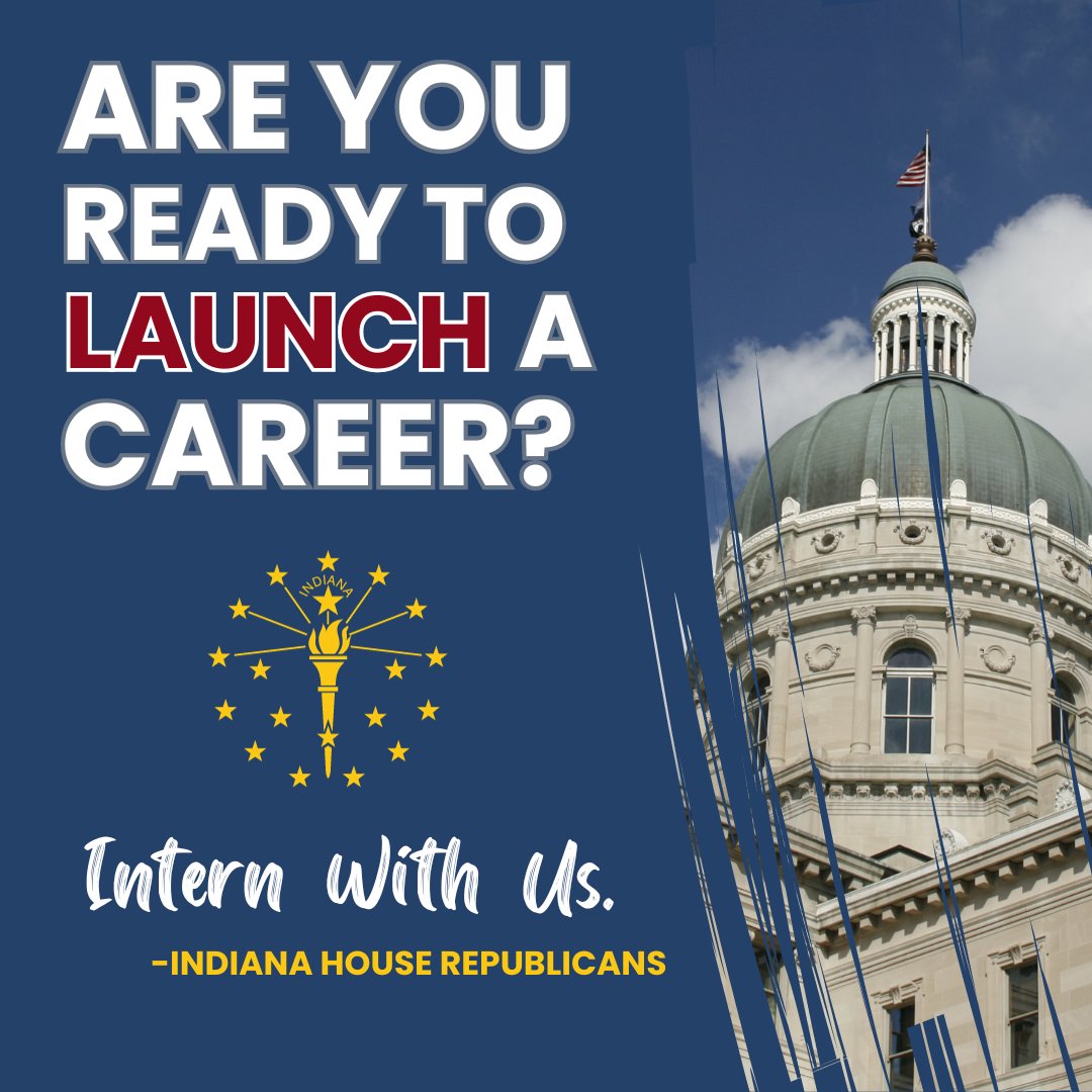 The deadline to apply for paid House internships is Oct. 31! Our program is open to all college majors, so don't miss out on this unique opportunity to participate in state government while gaining hands-on experience. Learn more and apply at IndianaHouseRepublicans.com/internship.