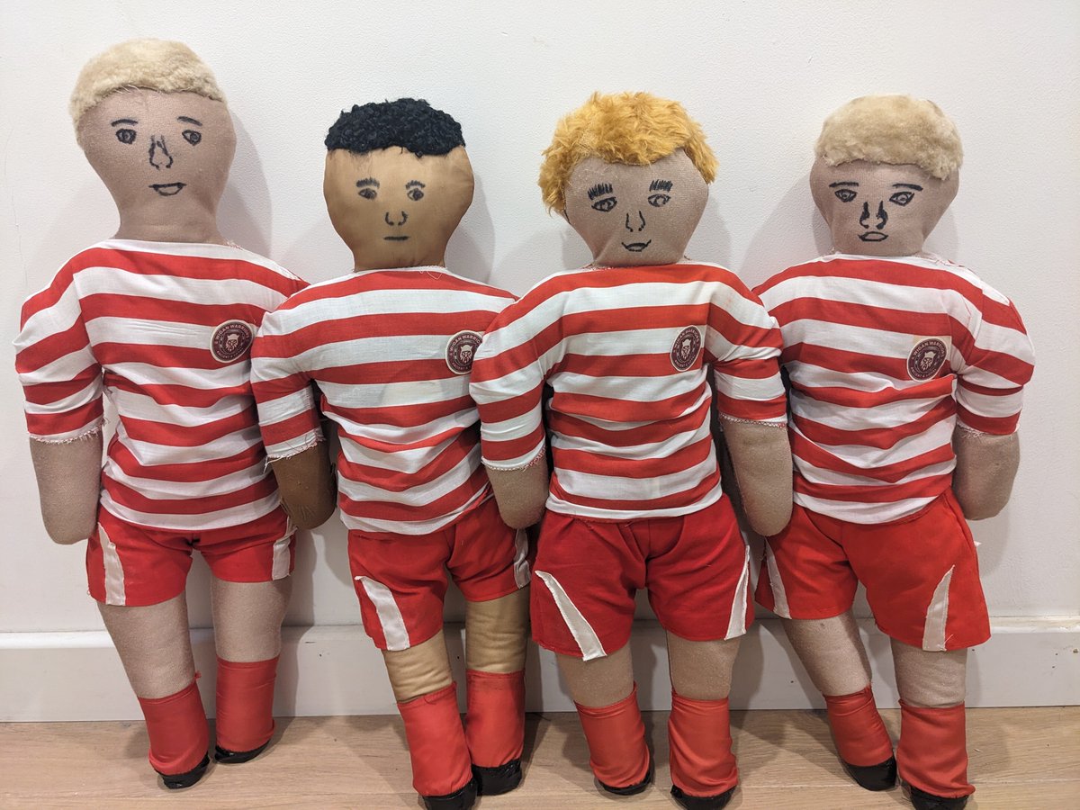 Wigan_Pie's tweet photo. The Wigan dolls are ready for their next final! 😀 They've been coming to Wigan finals for well over 30 years now. A quick refresh with some new names and numbers and they're good to go!! 🍒⚪ @WiganWarriorsRL @SuperLeague @KaipearcePaul @morgan_smithies https://t.co/7wlf4BBD02