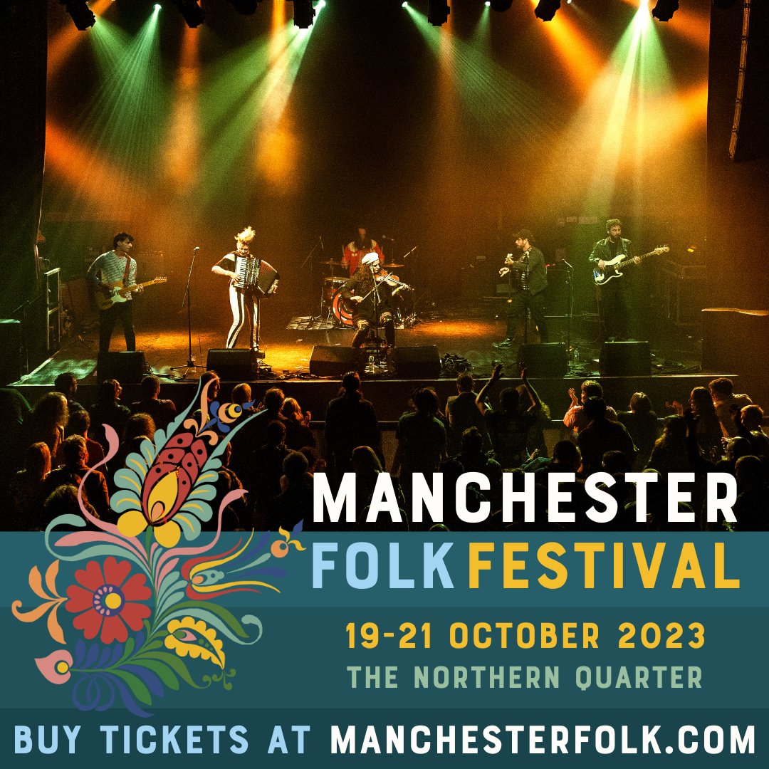 AH RECOMMENDS: @McrFolkFest is a multi-venue festival based in Northern Quarter + the 2023 takes place just next weekend! From the 19th to the 21st of October, a wide selection of artists who represent the broad definition of contemporary folk music take to stages across NQ...