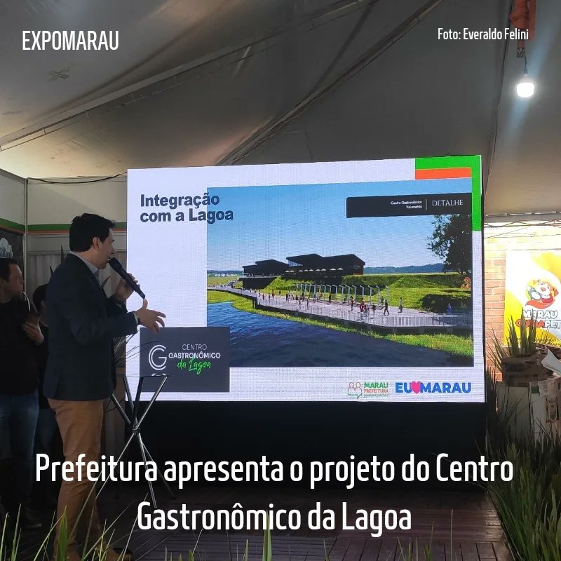 GraffosRevista's tweet photo. Projeto do Centro Gastronômico da Lagoa é apresentado nesta manhã, no estande da Prefeitura, na Expomarau. Projeto segue agora para votação na câmara de vereadores. Mais detalhes nossa edição impressa. https://t.co/uo1jEfvZxK