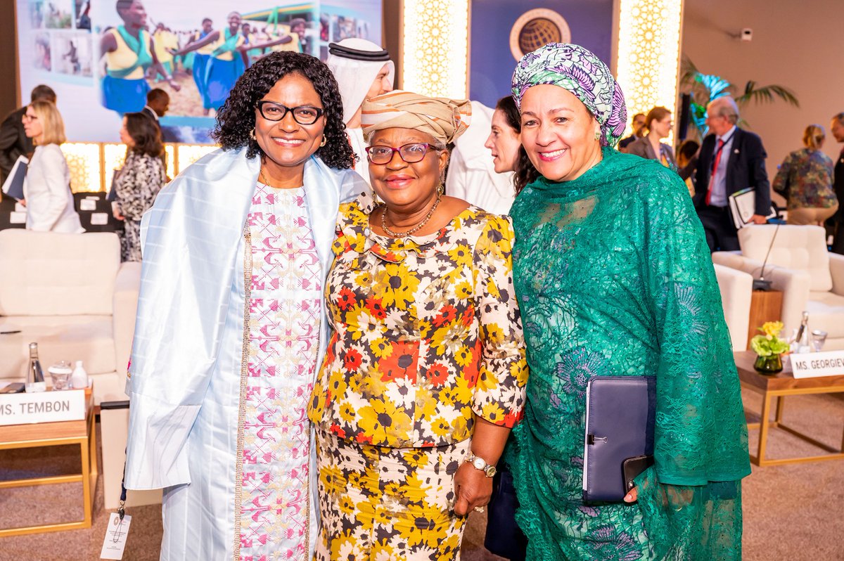 Historic World Bank-IMF Annual Meetings in Africa after 50 years. Filled with hope and inspiration today with WTO DG Ngozi Okonji- Iweala and UNDSG Amina Mohammed #World Bank #AMs2023 #Morocco #Africa <a href="/NOIweala/">Ngozi Okonjo-Iweala</a> <a href="/AminaJMohammed/">Amina J Mohammed</a>