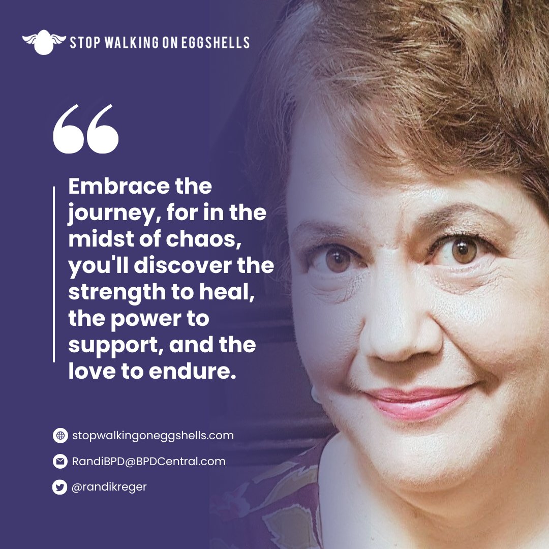 Finding hope and unity in the face of BPD challenges. Together, we're stronger. 

#borderlinepersonalitydisorder #bpd #randikreger #coaching #stopwalkingoneggshells