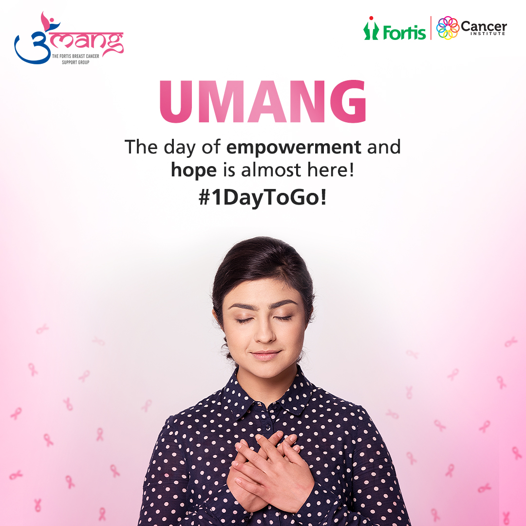 In just 1 day, breast cancer survivors come together to share their stories and inspire the world with their strength. We can’t wait to feel the difference.

#DoTheDIY #BreastCancer #BreastCancerAwarenessMonth #PinkOctober #AtFortisWeCare #FortisHealthcare #FortisHospitals