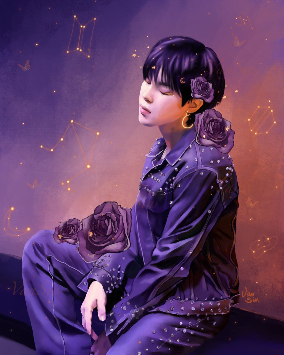 vansinarts's tweet photo. 💜 Happy Jimin Day 💜 @BTS_twt
Happy Birthday our angel, our bliss, our magical charm, our Jiminie 🐥🍰💜🕺🏼🔥
우리 지민이 생일 축하한다💜
행복한 하루 되렴!🐥
#지민생일ᄎㅋ #HappyBirthdayJimin 
 #jiminfanart
 #bangtansonyeondan #bangtan #방탄소년단 #btsfanart #HappyJiminDay https://t.co/ceKHAbWGxn