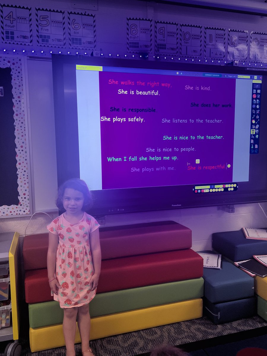 “Sweet Lu” was our Rockstar this week! She is a great role model for our class!