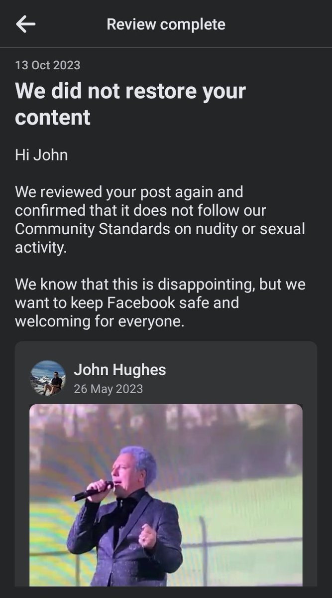 johnghughes3's tweet photo. Looks like @facebook knuckling down on this one #SirTomJones too sexy for my feed!
#AIMuppetry #NotUnusual #Wales https://t.co/ZBakPwm0Ep