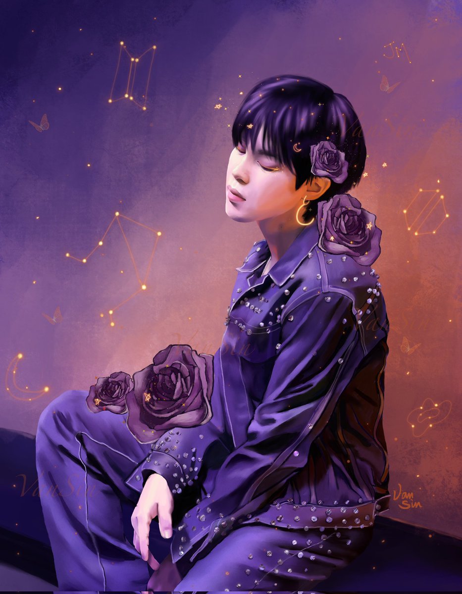 vansinarts's tweet photo. 💜 Happy Jimin Day 💜 @BTS_twt
Happy Birthday our angel, our bliss, our magical charm, our Jiminie 🐥🍰💜🕺🏼🔥
우리 지민이 생일 축하한다💜
행복한 하루 되렴!🐥
#지민생일ᄎㅋ #HappyBirthdayJimin 
 #jiminfanart
 #bangtansonyeondan #bangtan #방탄소년단 #btsfanart #HappyJiminDay https://t.co/e11AkgF716