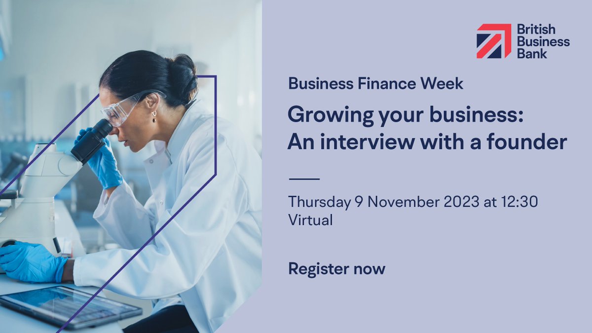 Save the date for <a href="/BBBank/">bbbank</a> Business Finance week event 🎉

📅Thurs 9 Nov
⌚ 12:30-13:00
🔻Virtual

CEO of <a href="/SlingshotSims/">Slingshot Simulations</a>, Robert Harwood, will be joining for a live virtual interview on Unlocking Innovation Day 💡

Register now at bit.ly/BFWSlingShot