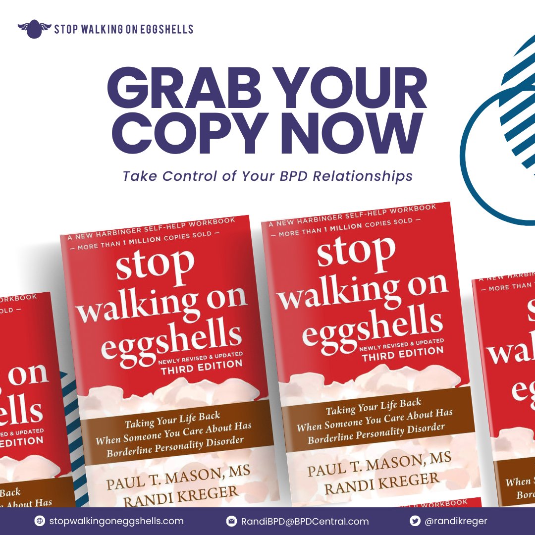 Discover a path to reclaim your life from the challenges of loving someone with BPD with the third edition of my groundbreaking book:

Get it here: 

stopwalkingoneggshells.com/shop/

#bpd #borderlinepersonalitydisorder #randikreger #stopwalkingoneggshells #bpdsupport