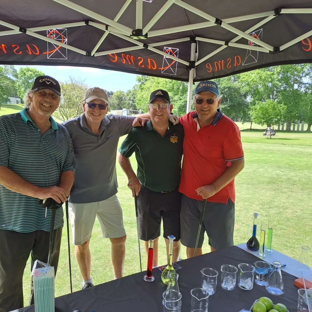 CASMEZA's tweet photo. Swinging into an amazing day at Hillcrest High School's Golf Day! 🏌️‍♂️⛳ Honored to be invited as CASME Science2Go, and we're stationed on the green on hole 18. Join us for some science, mocktail and golf fun! ⚛️🌿 

#Science2Go #HillcrestHighSchoolGolfDay #hillcresthighschool https://t.co/yvRZ7xgDEY