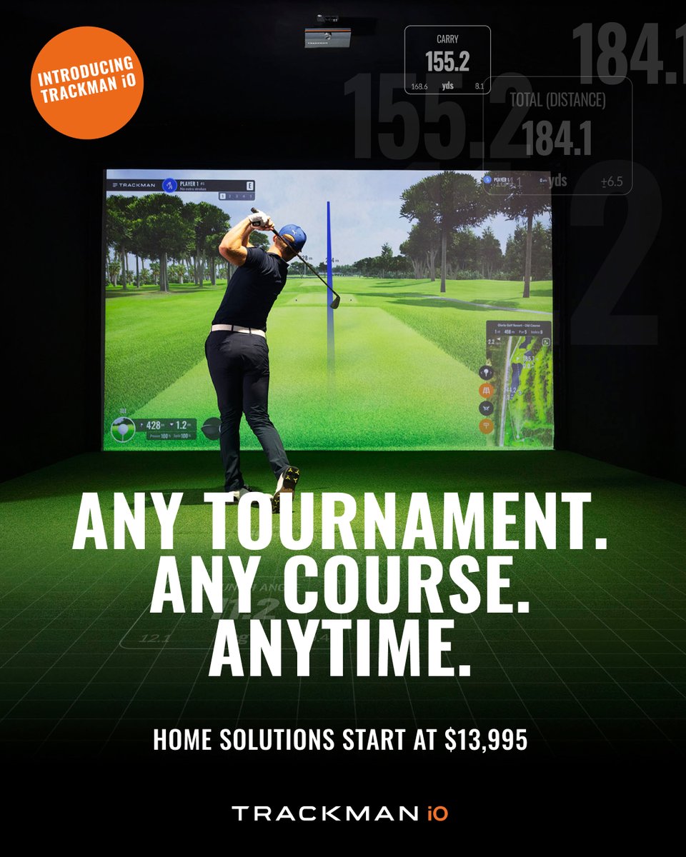 TrackmanGolf's tweet image. Trackman iO Home includes unlimited access to global tournaments, even if the courses aren’t included in your bundle. 🟧 

Learn more at: trackman.com/golf/launch-mo…