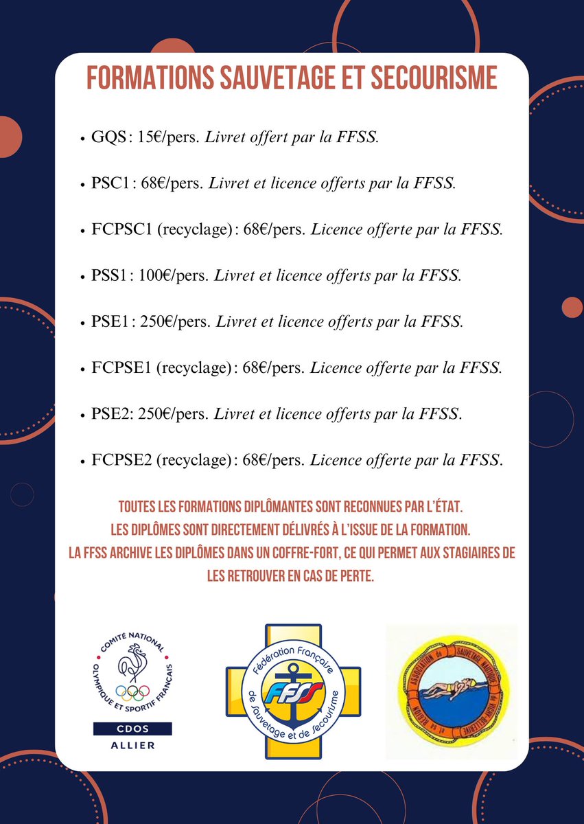 Vous êtes un club de l'Allier et vous souhaitez organiser des sessions de formations pour vos licenciés ?
Contactez-nous !
Asnvbr FFSS 03